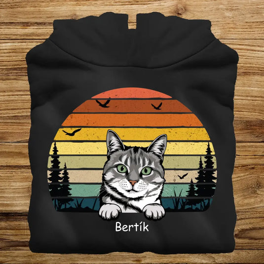 Dámská Mikina s kočkou - Vintage