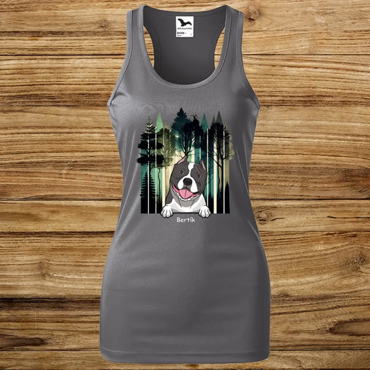 Dámské Funkční Tílko se psem - Les