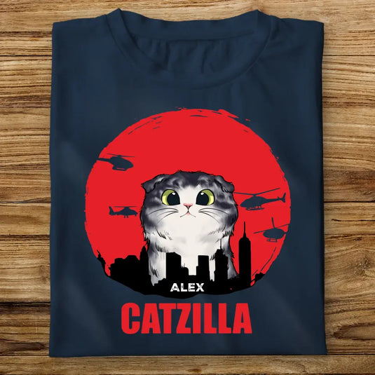 Pánské Tričko s Kočkou - Catzila