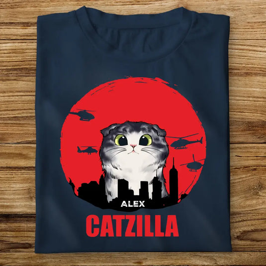 Pánské Tričko s Kočkou - Catzila