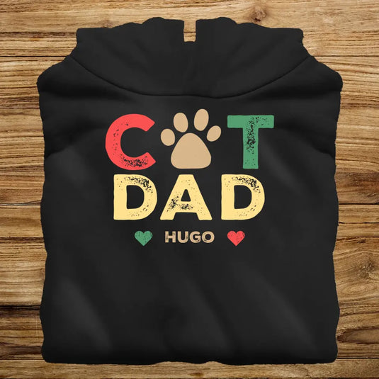 Pánská Mikina s Kočkou - Cat dad vintage