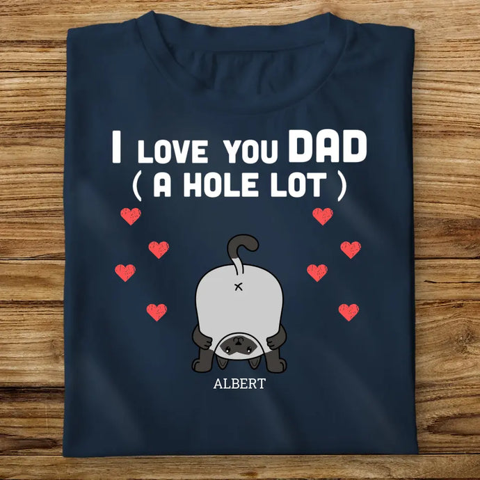 Pánské Tričko s Kočkou - Love you Dad