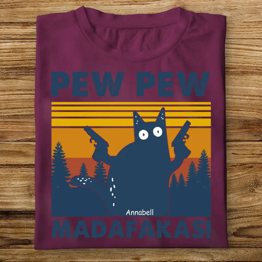 Dámské Tričko s kočkou - PewPew