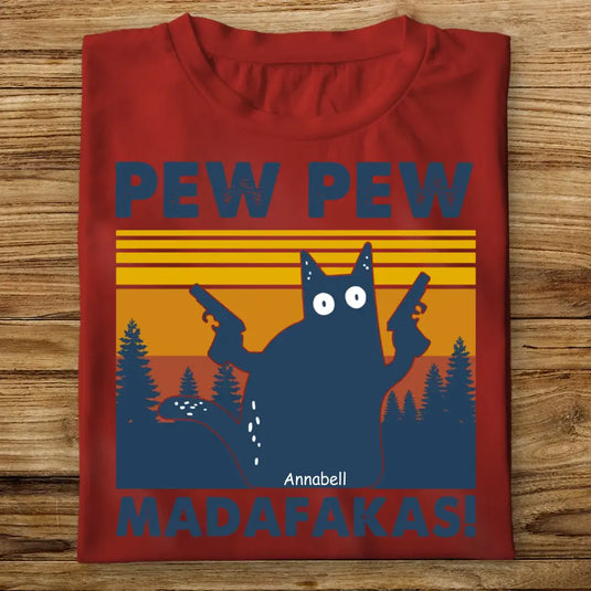 Dámské Tričko s kočkou - PewPew
