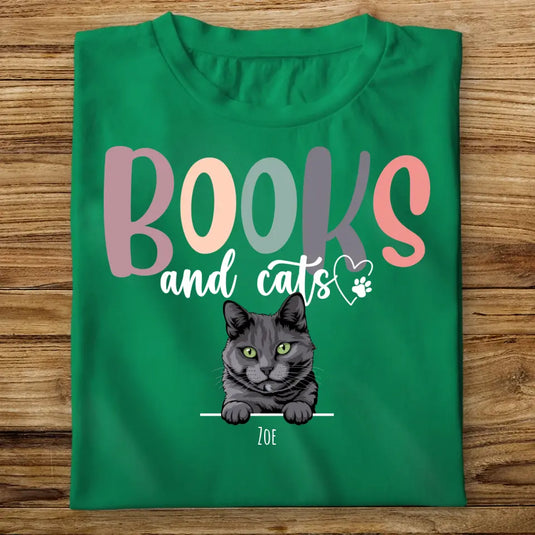 Dámské Tričko s kočkou - Kniha