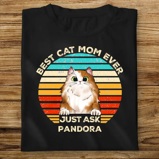 Dámské Tričko s kočkou - Just Ask