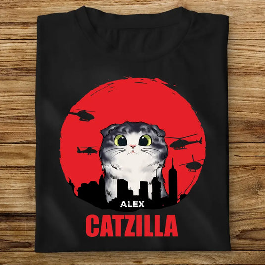 Dámské Tričko s kočkou - Catzila