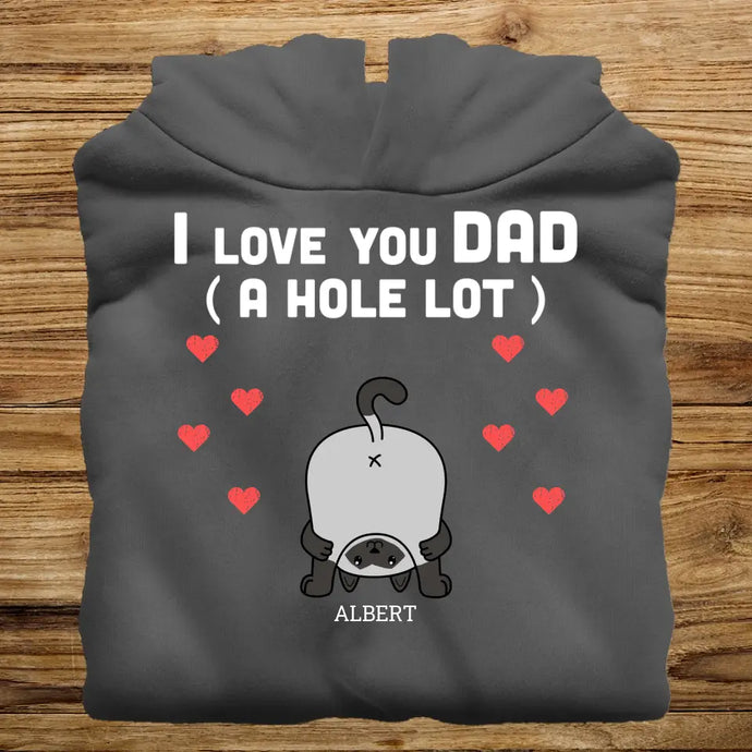 Pánská Mikina s Kočkou - Love you Dad