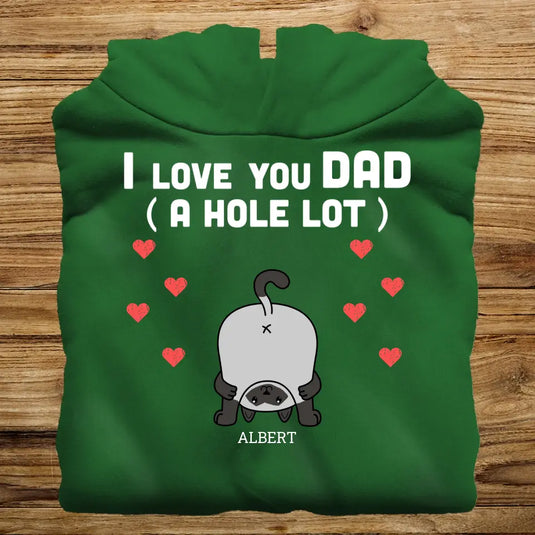 Pánská Mikina s Kočkou - Love you Dad