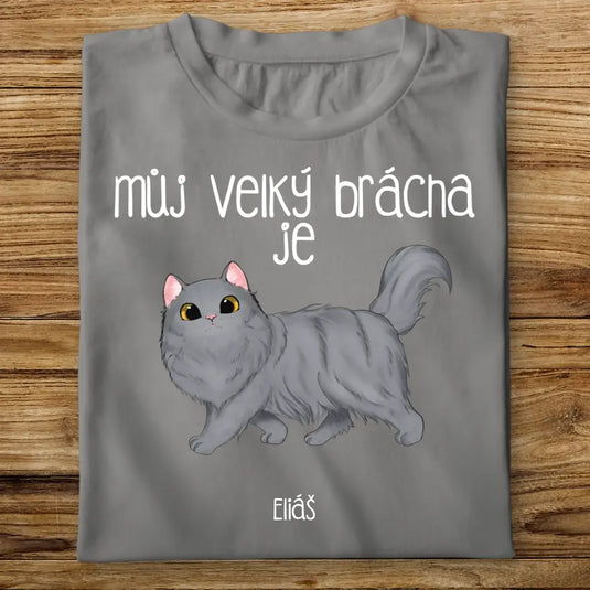 Dětské tričko s kočkou - Brácha