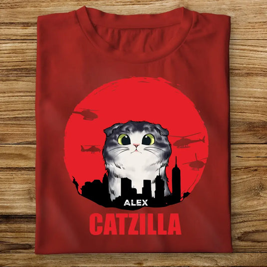 Dětské tričko s kočkou - Catzilla