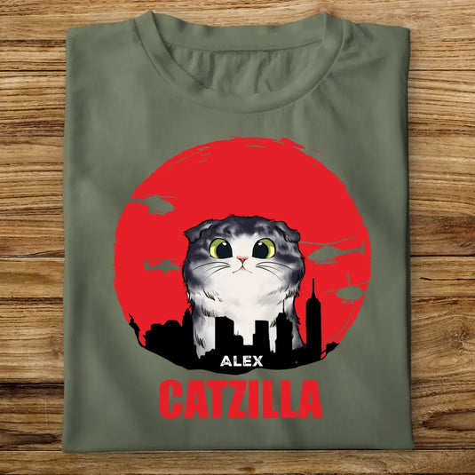 Dětské tričko s kočkou - Catzilla