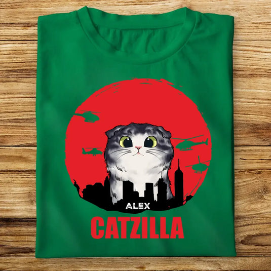 Dětské tričko s kočkou - Catzilla