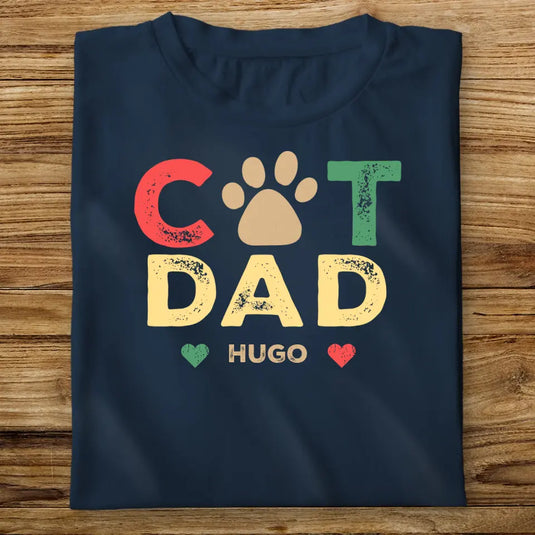 Dětské tričko s kočkou - Cat Dad Vintage