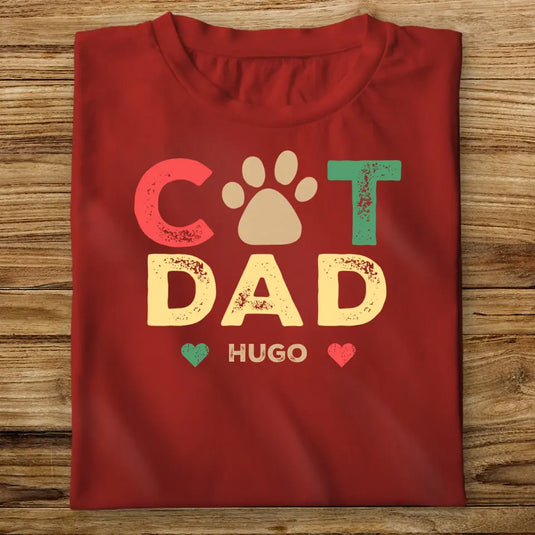 Dětské tričko s kočkou - Cat Dad Vintage