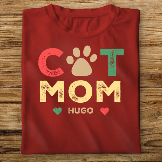 Dětské tričko s kočkou - Cat Mom Vintage