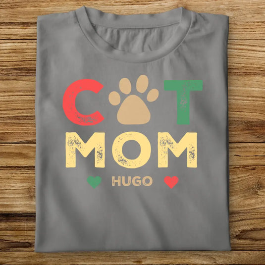 Dětské tričko s kočkou - Cat Mom Vintage