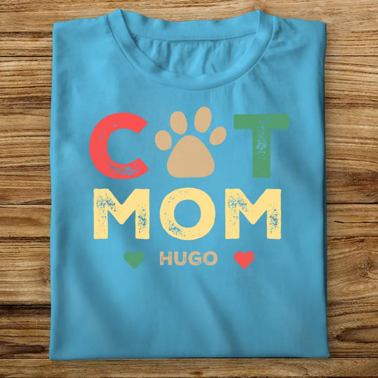 Dětské tričko s kočkou - Cat Mom Vintage