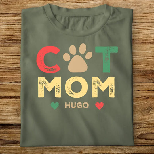 Dětské tričko s kočkou - Cat Mom Vintage
