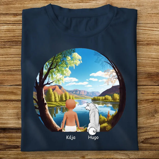 Dětské tričko se psem - Výled