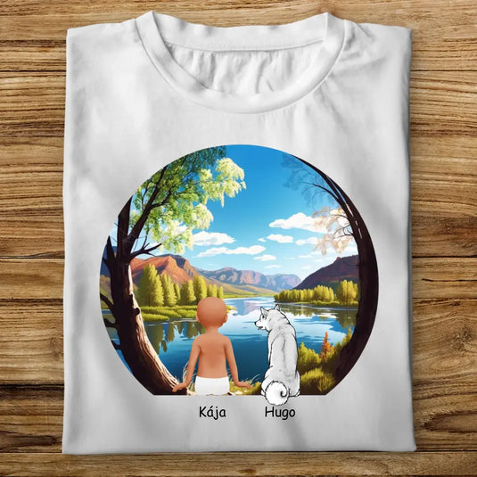 Dětské tričko se psem - Výled