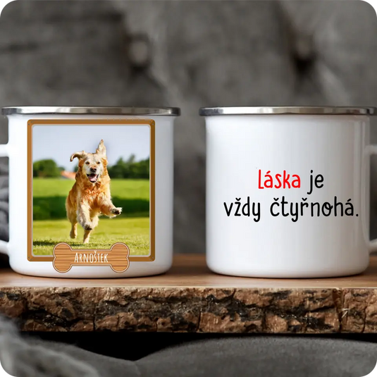 Hrníček - Foto psa v rámečku