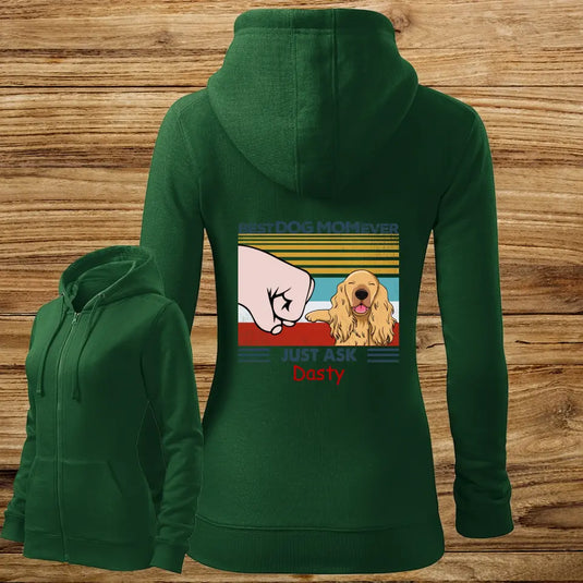 Dámská Mikina na Zip se psem - Pěstička