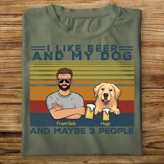 Pánské tričko se psem - Pivo