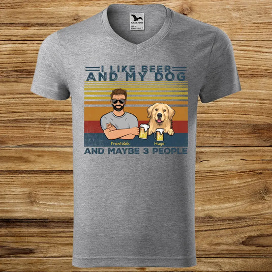 Pánské tričko se psem - Pivo