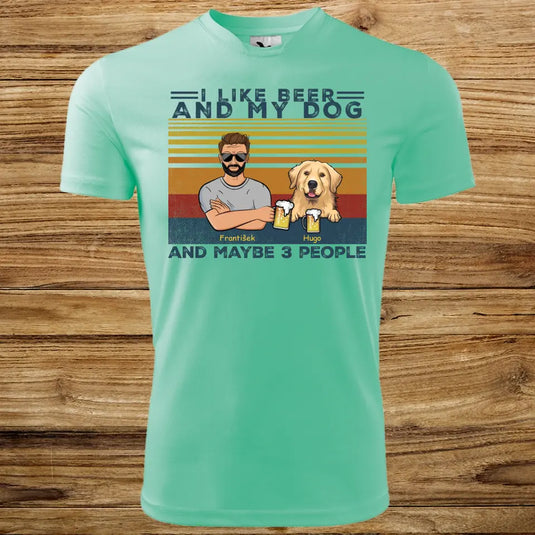 Pánské Funkční tričko se psem - Pivo