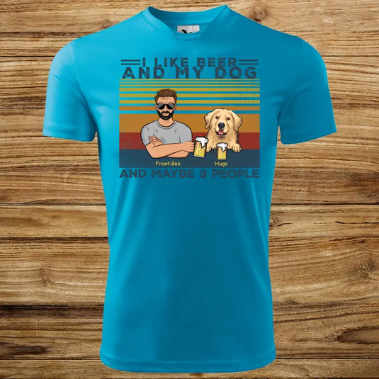 Pánské Funkční tričko se psem - Pivo