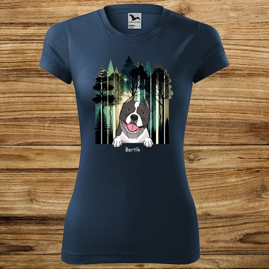 Dámské Funkční tričko se psem - Les