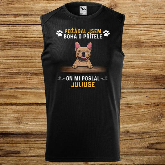 Pánské Funkční Tílko se psem - Požádal jsem boha