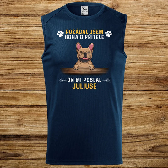 Pánské Funkční Tílko se psem - Požádal jsem boha