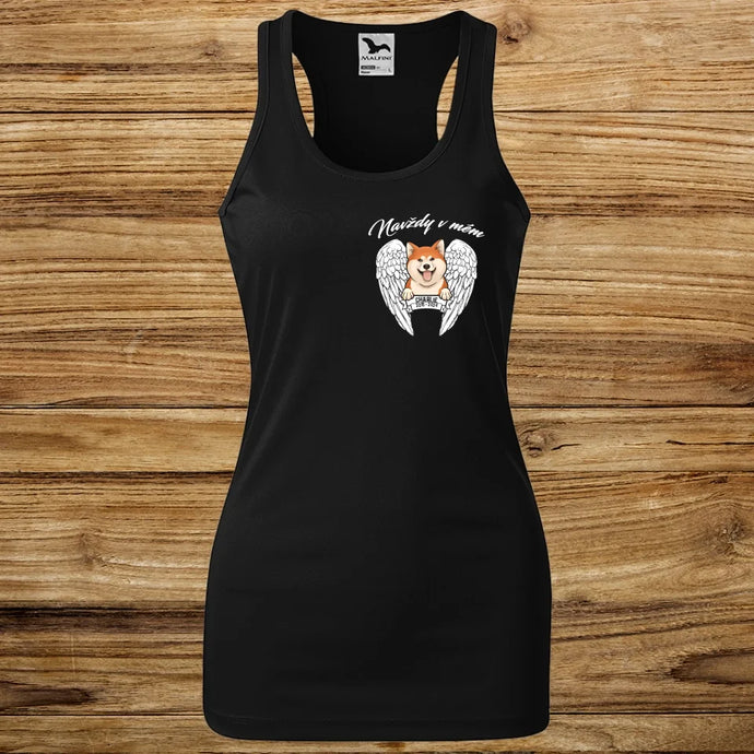 Dámské Funkční Tílko se psem - Srdce