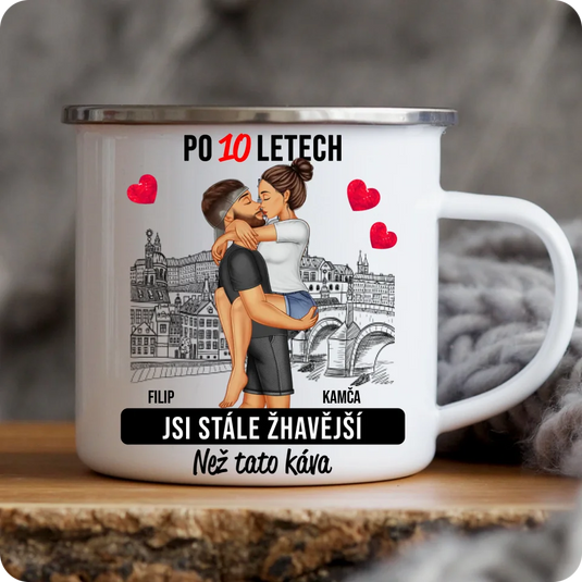 Hrníček - Líbající se Pár - Po několika letech