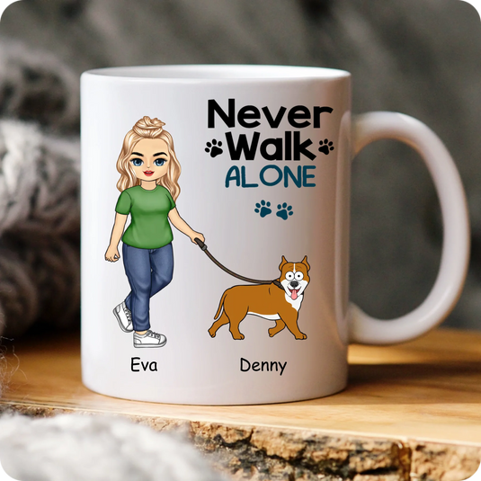 Hrníček - Never walk alone - Žena