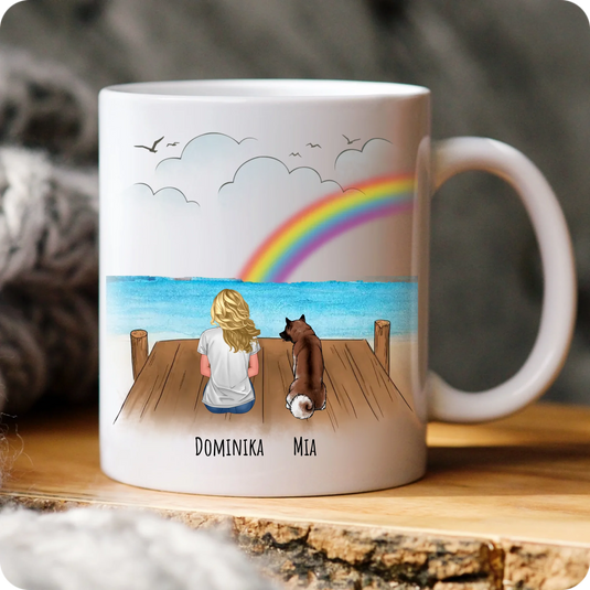 Hrníček - Žena se psem