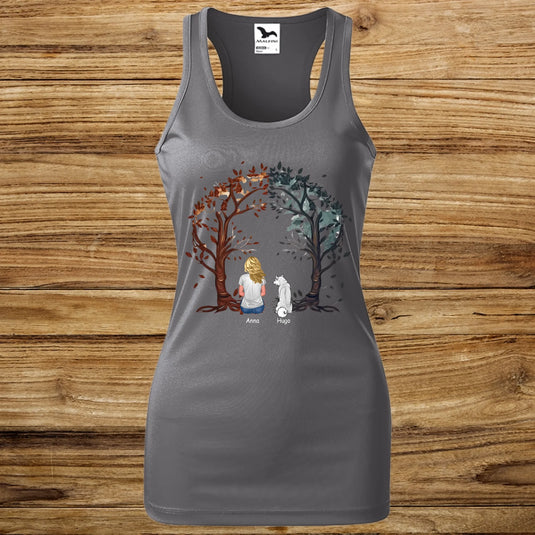 Dámské Funkční Tílko se psem - Stromy