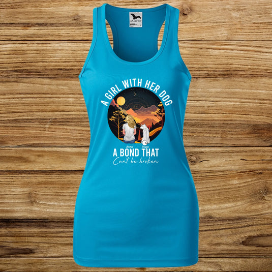 Dámské Funkční Tílko se psem - Hory žluté