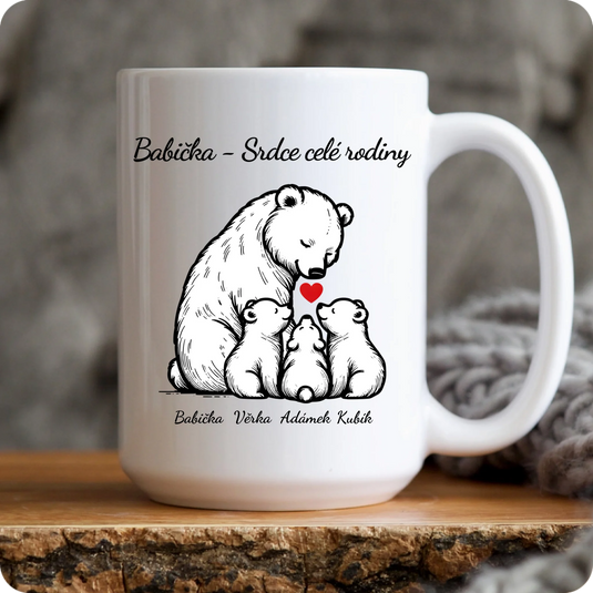 Hrníček - Babička - Srdce celé rodiny