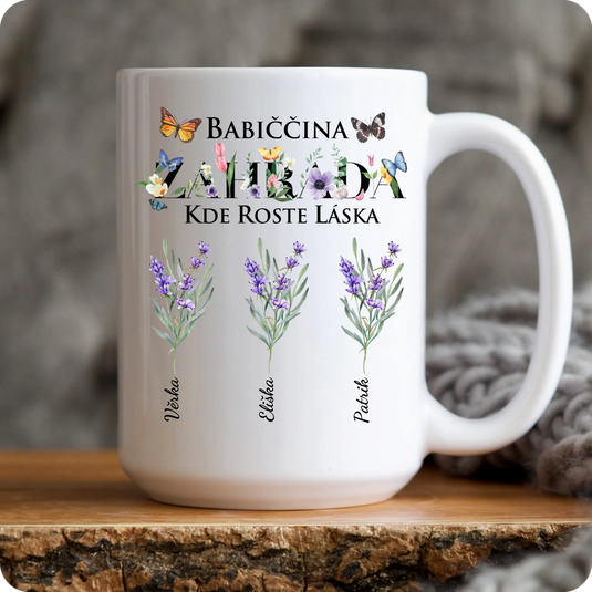 Hrníček - Babička - Zahrada