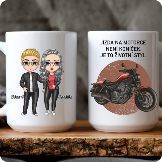 Sada 2 Hrníčků - Pár - Motorkáři