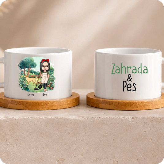 Makronka - Zahradnice se psem