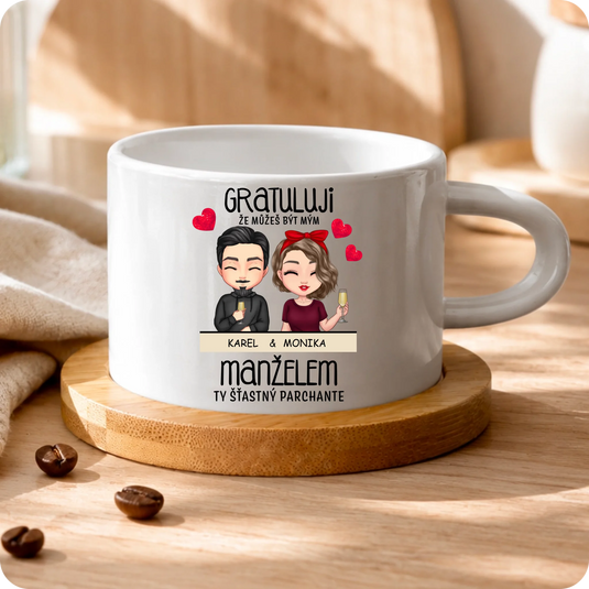 Makronka - Chibi pár - Gratuluji
