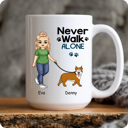 Hrníček - Never walk alone - Žena