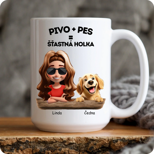 Hrníček - Šťastná holka