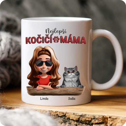 Hrníček - Máma - Nejlepší kočičí máma