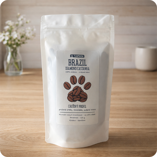 Zrnková káva - Brazílie 100% Arabica